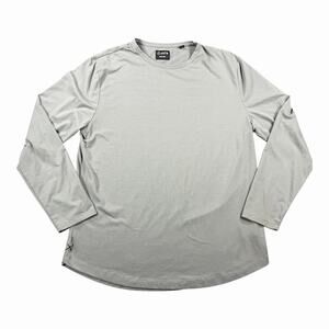 Cuts Clothing Shirt Mens XL Curve Hem Crew Neck Long Sleeve Tee Pyca Pro